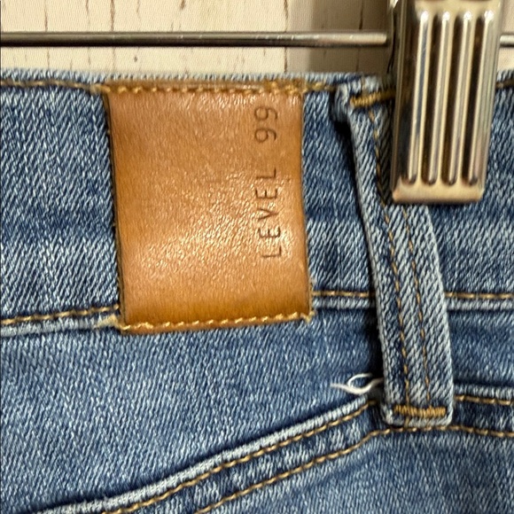 Anthropologie Level 99 Sky Blue Denim Shorts - Picture 5 of 7